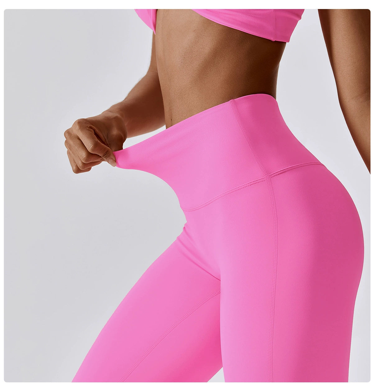 European and American-Style Hip Lift Quick-Drying Candy-Colored High-Waist Fitness Pants